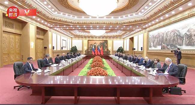 習近平同俄羅斯總統普京分別向中俄執政黨對話機制第十次會議致賀